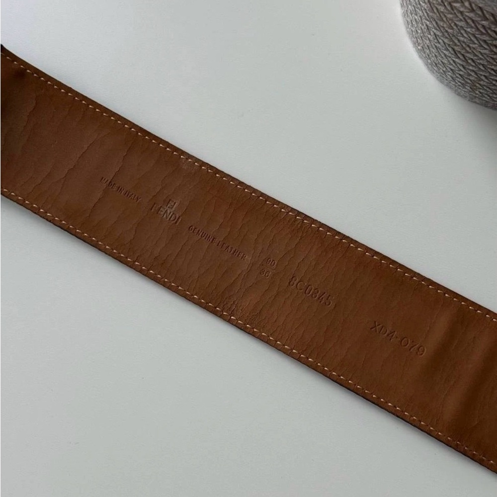 Fendi Black and Brown Belt with Elastic Panel - Picture 9 of 13